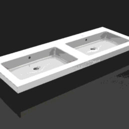 Wiesbaden keramische dub.meubelwastafel 120x46 zond. kr.gaten Wiesbaden keramische dub.meubelwastafel 120x46 zond. kr.gaten