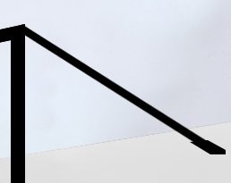 Noire muur stabilisatie stang 120 cm Noire muur stabilisatie stang 120 cm