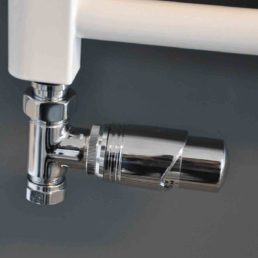 Wiesbaden luxe therm. rad. aansluitset recht chroom Wiesbaden luxe therm. rad. aansluitset recht chroom