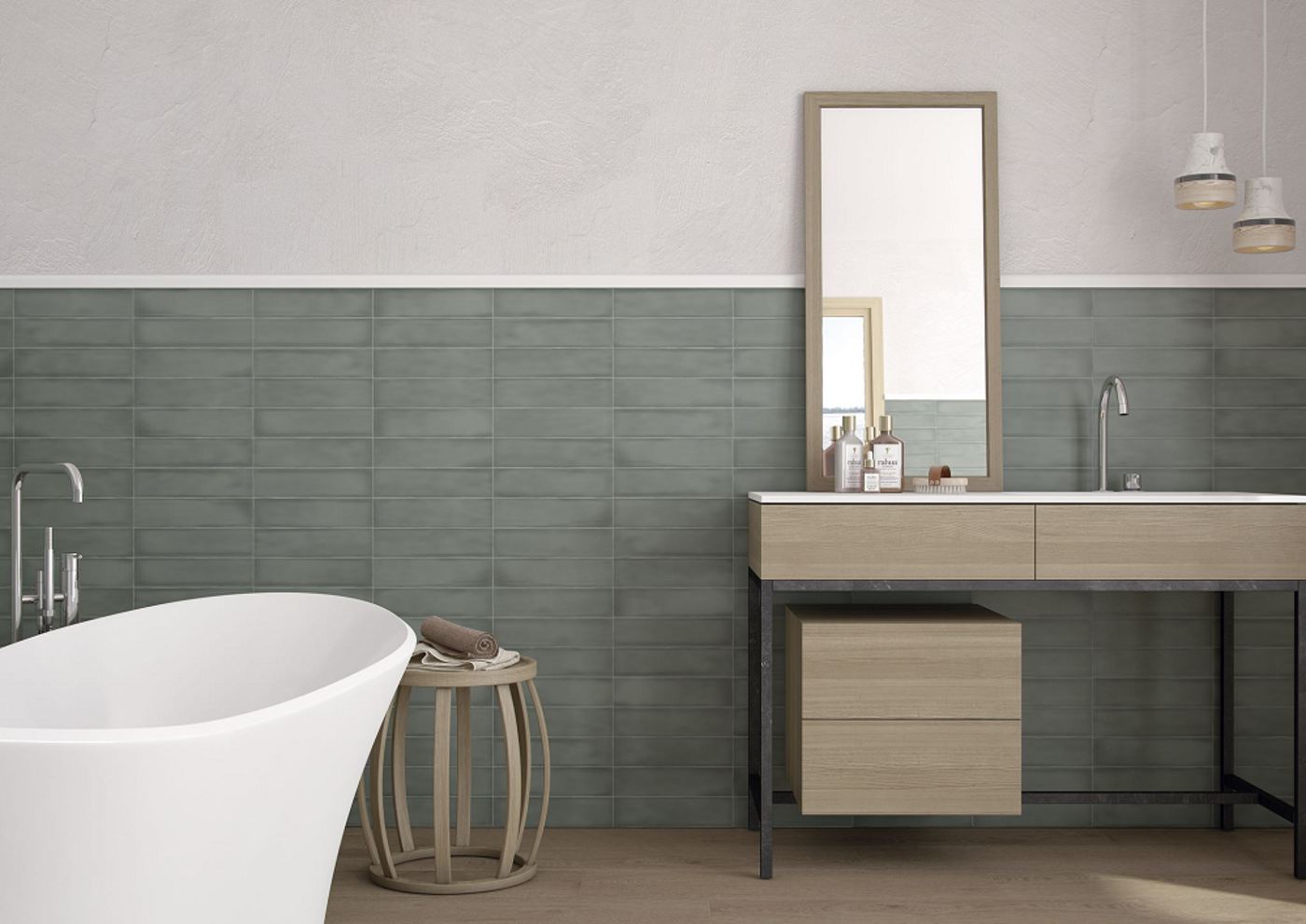 Colonial Jade mat 7,5x30 wandtegels Colonial Jade mat 7,5x30 wandtegels