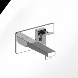 Inbouw wastafelmengkraan Vierkant chroom Inbouw wastafelmengkraan Vierkant chroom