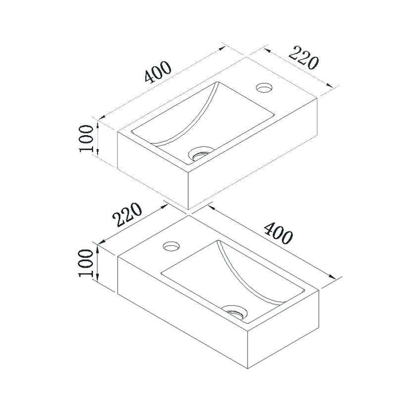 Solid surface Fontein Recto Solid surface Fontein Recto