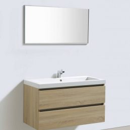 Badmeubel Trendline 100 Light Wood Badmeubel Trendline 100 Light Wood