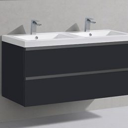 Badmeubel Trendline 120 Hoogglans Antraciet Badmeubel Trendline 120 Hoogglans Antraciet