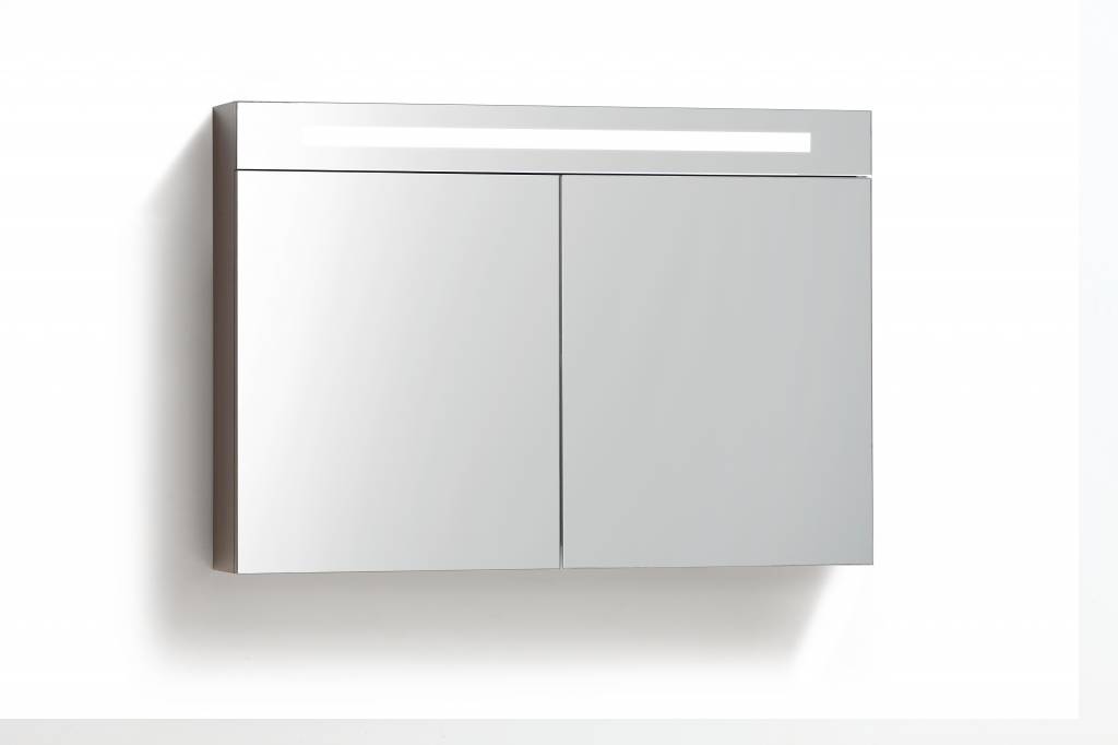 Spiegelkast 80 met LED verlichting Grey Oak Spiegelkast 120 met LED verlichting Grey Oak