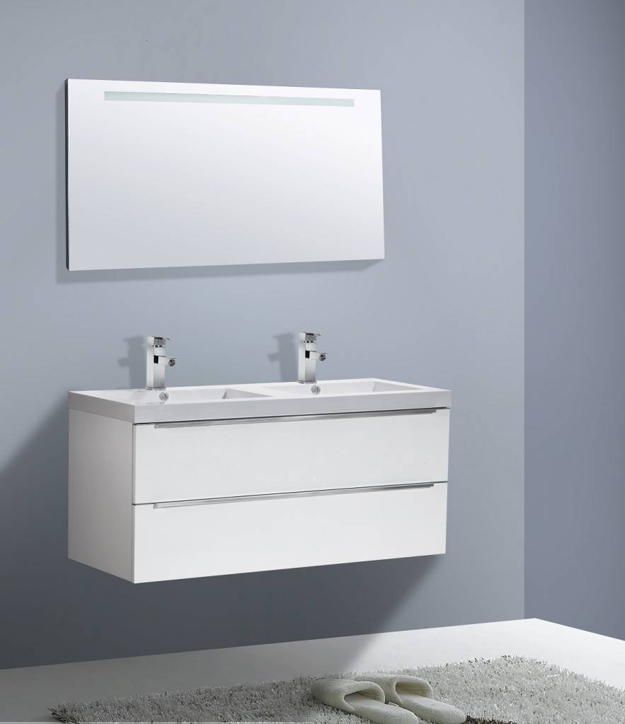 Badmeubel Senza Trend 120 Hoogglans Wit Badmeubel Senza Trend 120 Hoogglans Wit
