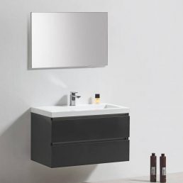 Badmeubel Trend Senza 100 Hoogglans Antraciet Badmeubel Trend Senza 100 Hoogglans Antraciet