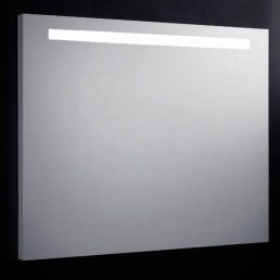 Aluminium spiegel met TL verlichting 80 Aluminium spiegel met TL verlichting 80