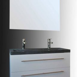 Badmeubel Compact Stone 100 Hoogglans Wit