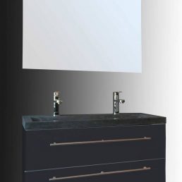 Badmeubel Compact Stone 100 Hoogglans Antraciet Badmeubel Compact Stone 100 Hoogglans Antraciet