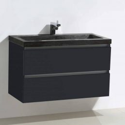 Badmeubel Trend Stone 80 Hoogglans Antraciet Badmeubel Trend Stone 80 Hoogglans Antraciet