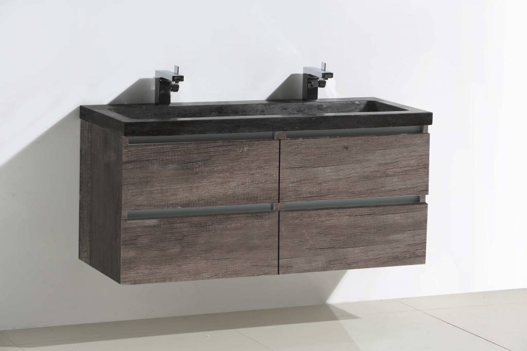 Badmeubel Trend Stone 120 Century Oak met 4 lades Badmeubel Trend Stone 120 Century Oak met 4 lades