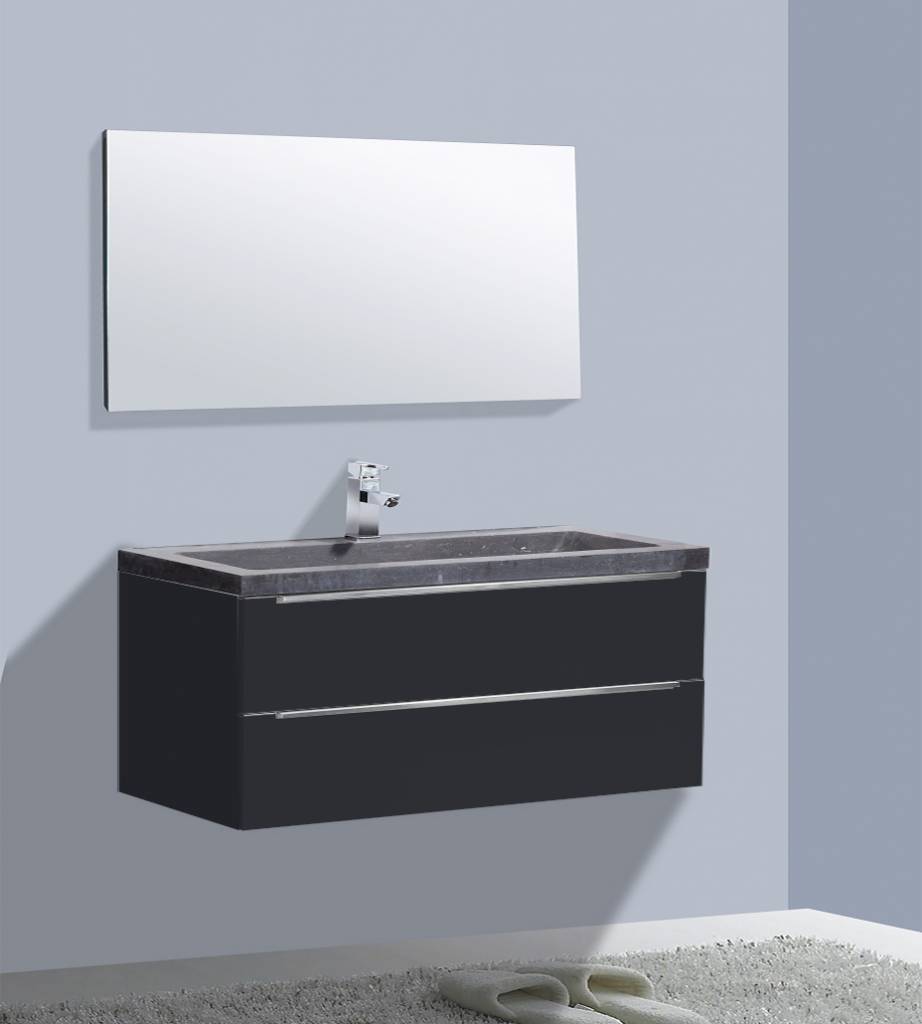 Badmeubel Senza Stone 120 Hoogglans Antraciet Badmeubel Senza Stone 120 Hoogglans Antraciet