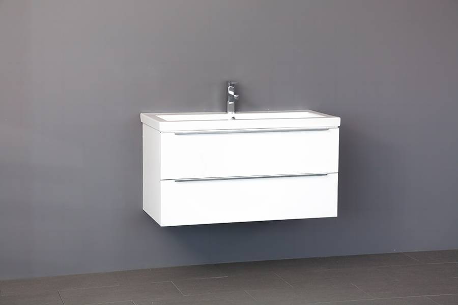 Badmeubel Senza Keramiek 100 Wit Badmeubel Senza Keramiek 100 Wit