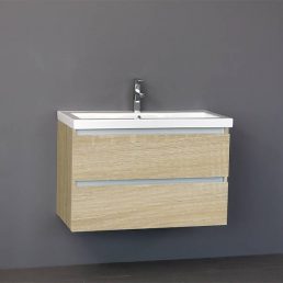 Badmeubel Trend Keramiek 80 Light Wood Badmeubel Trend Keramiek 80 Light Wood