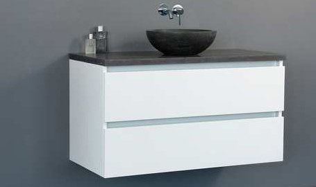 Badmeubel Trend Dynasty met ronde kom 100 Hoogglans Wit Badmeubel Trend Dynasty met ronde kom 100 Hoogglans Wit