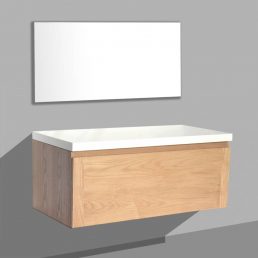 Badmeubel Vision Flat mineraal top 100