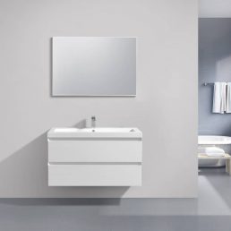 Badmeubel Infinity Hoogglans Wit 100