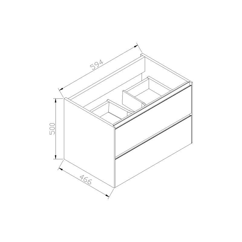 Badmeubel aktieset PL 60 HOOGGLANS WIT Badmeubel aktieset PL 60 HOOGGLANS WIT