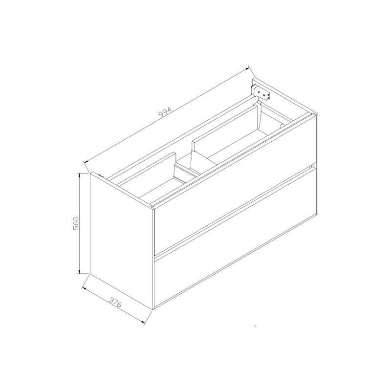 Badmeubel Compact Greeploos 100 Hoogglans Wit Badmeubel Compact Greeploos 100 Hoogglans Wit