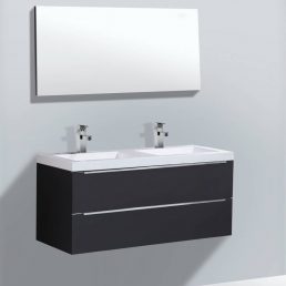 Badmeubel Senza 120 Hoogglans Antraciet Badmeubel Senza 120 Hoogglans Antraciet