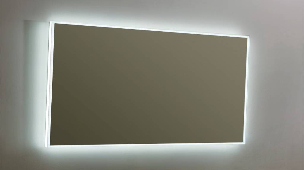 Aluminium spiegel LED Infinity 140 Aluminium spiegel LED Infinity 140 met spiegelverwarming