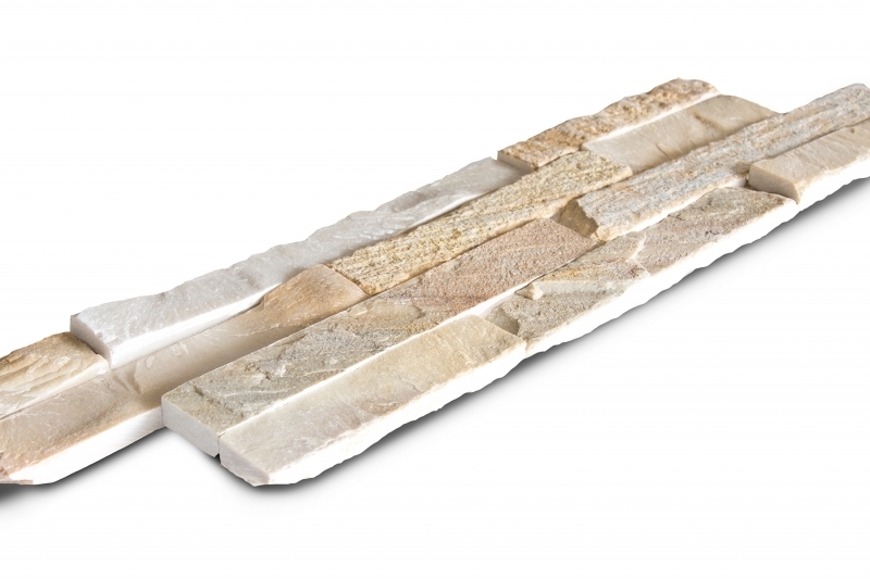Wandtegel Steenstrip Phoenix 10x35 - Kwartsietsteen Wandtegel Steenstrip Phoenix 10x35 - Kwartsietsteen