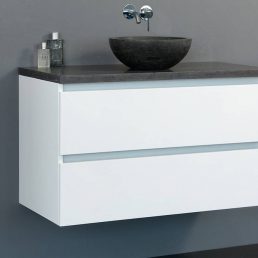 Badmeubel Trend Dynasty met ronde kom 80 Hoogglans Wit Badmeubel Trend Dynasty met ronde kom 80 Hoogglans Wit