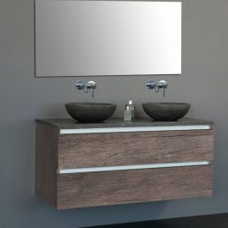 Badmeubel Trend Dynasty met 2 ronde kommen 120 Century Oak