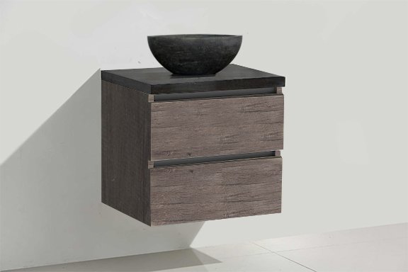 Badmeubel Trend Dynasty met ronde kom 60 Century Oak Badmeubel Trend Dynasty met ronde kom 60 Century Oak