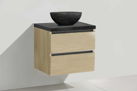 Badmeubel Trend Dynasty met ronde kom 60 Light Wood Badmeubel Trend Dynasty met ronde kom 60 Light Wood
