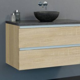 Badmeubel Trend Dynasty met ronde kom 80 Light Wood Badmeubel Trend Dynasty met ronde kom 80 Light Wood