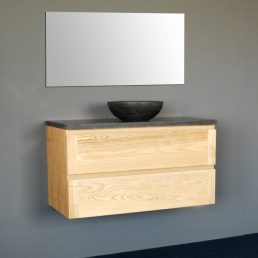 Badmeubel Wood Dynasty met ronde kom 80