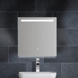 Aras dimbare LED condensvrije spiegel 600x600 Aras dimbare LED condensvrije spiegel 600x600