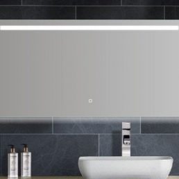 Aras dimbare LED condensvrije spiegel 1200x600 Aras dimbare LED condensvrije spiegel 1200x600