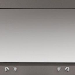 Reno omlijsting aluminium zwarte spiegel 120x60 Reno omlijsting aluminium zwarte spiegel 120x60