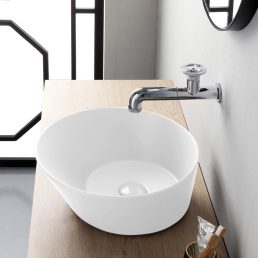Mees Design Opbouw Waskom Rond Mat Wit Mees Design Opbouw Waskom Rond Mat Wit