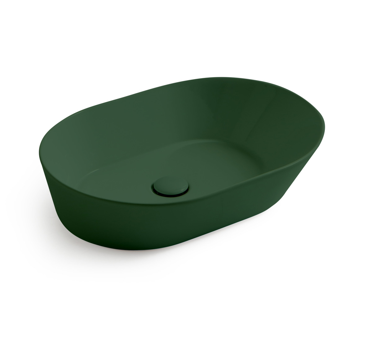 Mees Design Opbouw Waskom Ovaal Mat Groen Mees Design Opbouw Waskom Ovaal Mat Groen