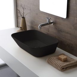 Mees Design Opbouw Waskom Rechthoek Mat Zwart Mees Design Opbouw Waskom Rechthoek Mat Zwart