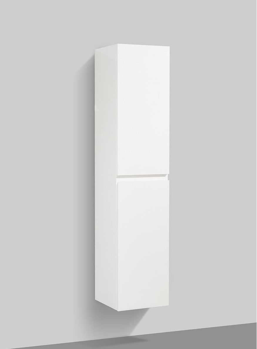 Badkamerkast Tieme in hoogglans wit 160x35x35cm Badkamerkast Tieme in hoogglans wit 160x35x35cm
