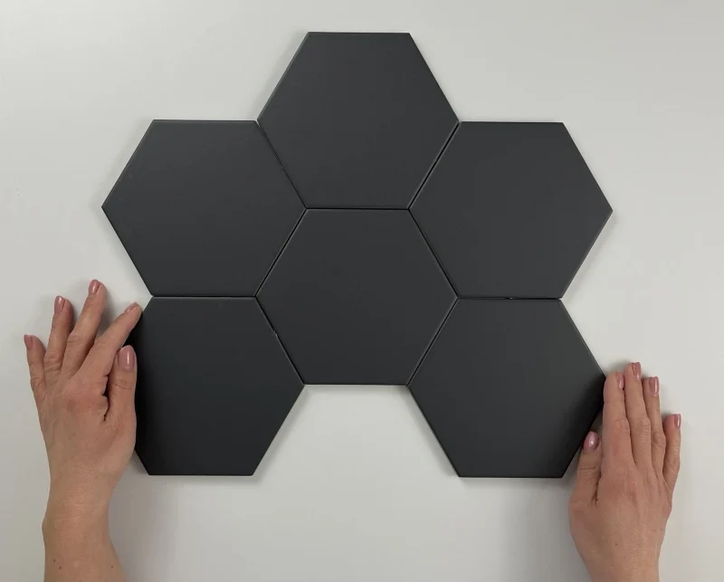 Hexagon Timeless Black mat 15x17 vloertegel / wandtegel Hexagon Timeless Black mat 15x17 vloertegel / wandtegel