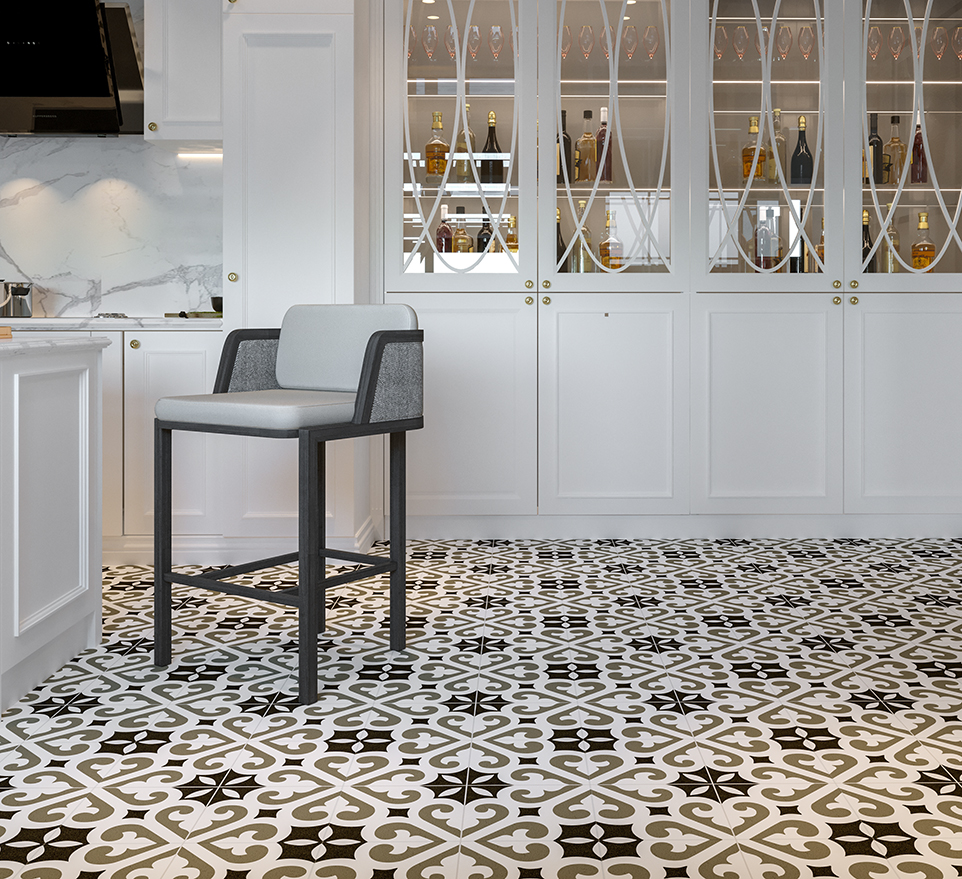 Vloertegel Cemento Decor Verona Grey 45x45 Vloertegel Cemento Decor Verona Grey 45x45