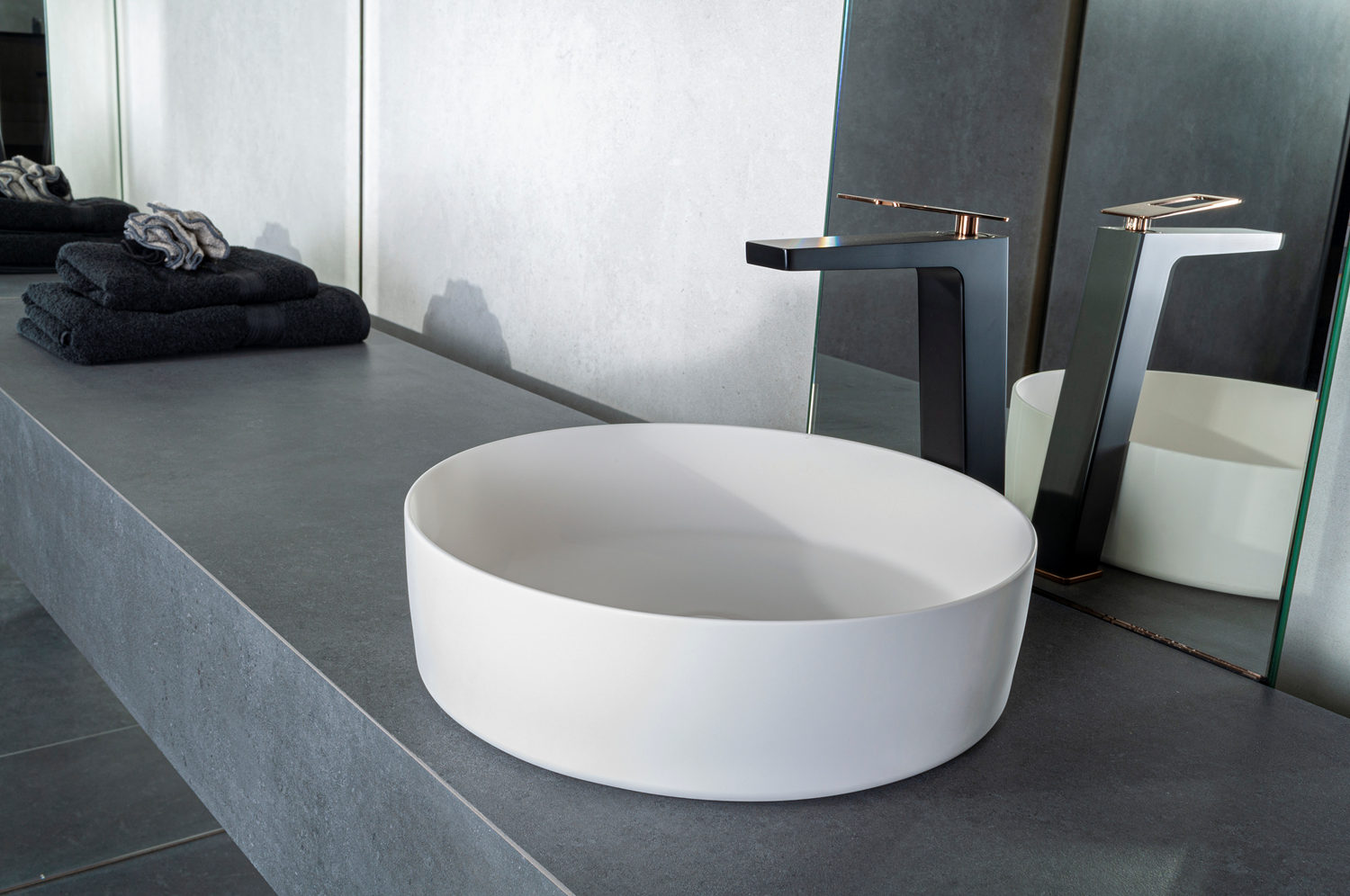 Waskom Tess 39x39x10,8 cm - antraciet Waskom Tess 39x39x10,8 cm - wit