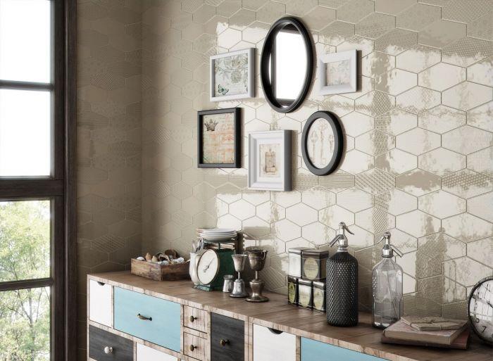 Wandtegel Maku Grey 25x75 Wandtegel Viena Vision 10x20