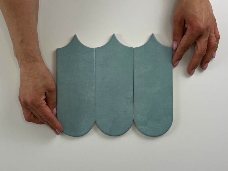 Wandtegel Alure Aqua visschub 8x21,5 Wandtegel Alure Aqua visschub 8x21,5