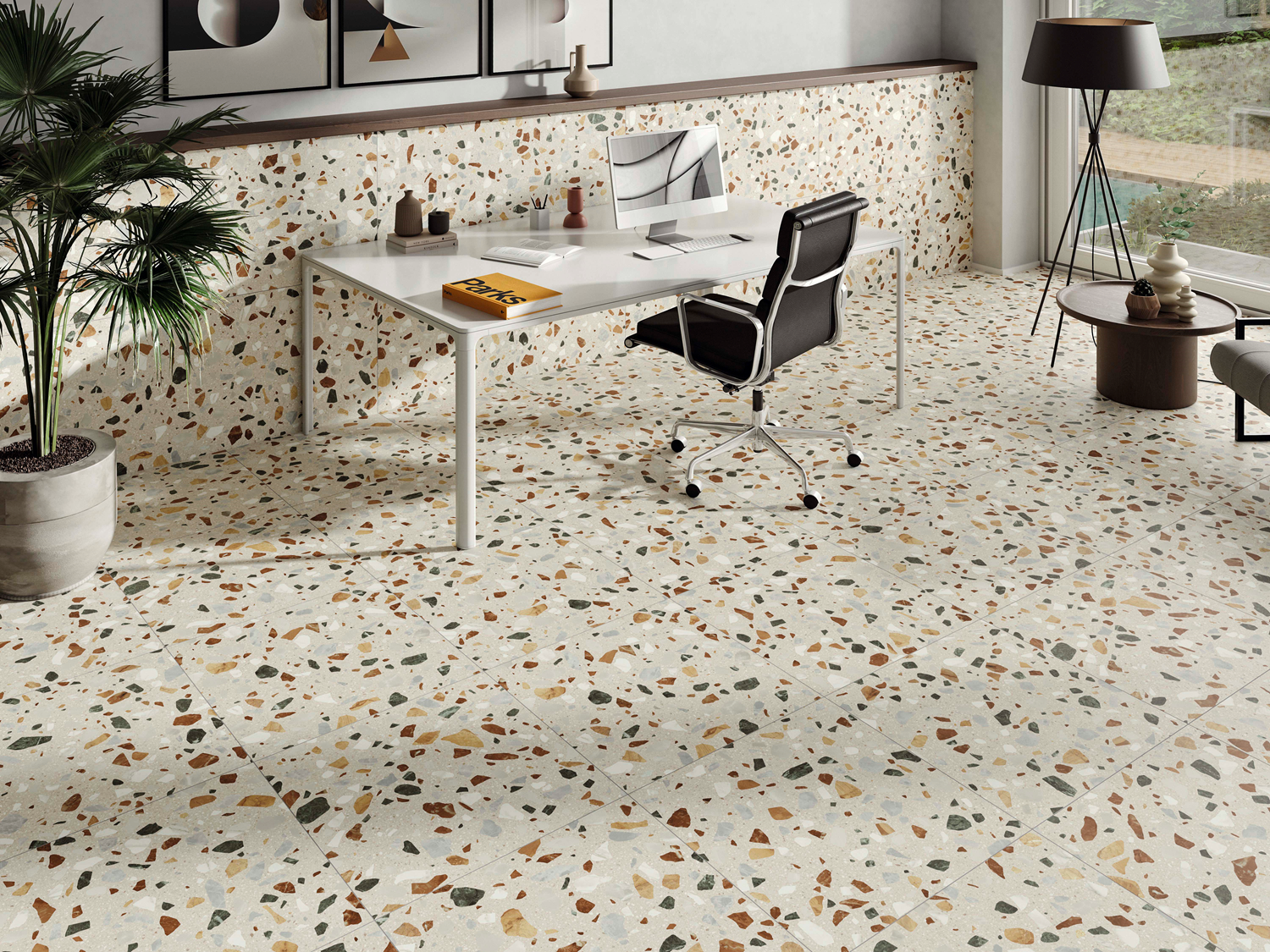 Vloertegel Crispy XL White 60x120 rett Vloertegel Crispy XL Beige 60x60 rett
