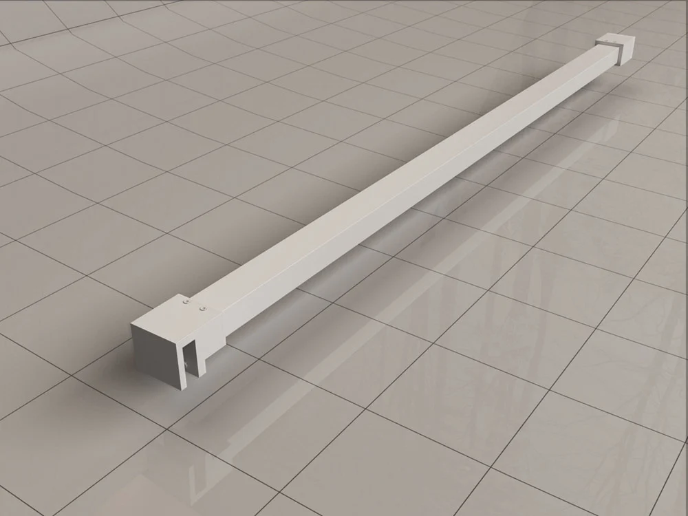 Less inloopdouche 50 x 200 cm Nano helder glas/mat wit Wiesbaden Less inloopdouche 60 x 200 cm Nano helder glas/mat wit Wiesbaden