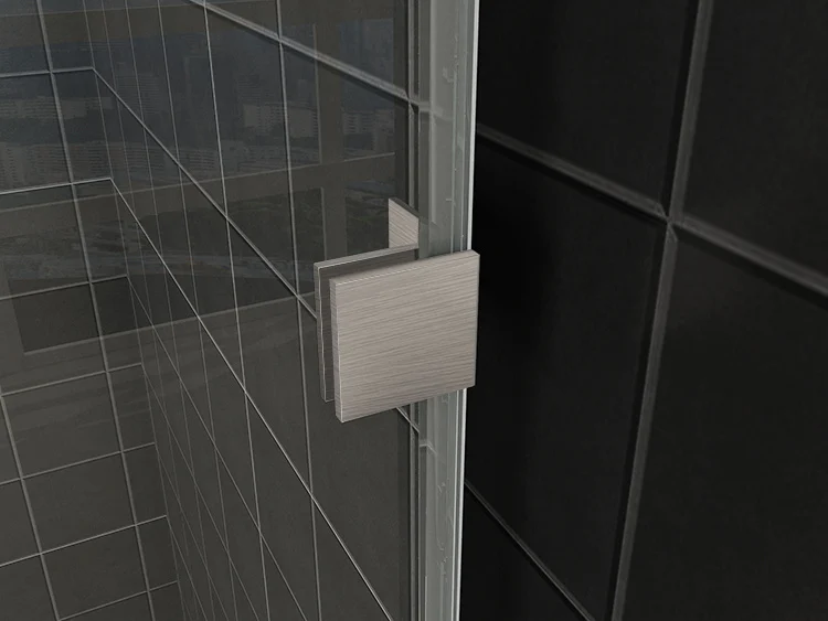 Less inloopdouche 50 x 200 cm Nano helder glas/geborsteld staal Wiesbaden Less inloopdouche 50 x 200 cm Nano helder glas/geborsteld staal Wiesbaden