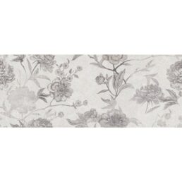 Wandtegel Borneo White Malone decor 30x75 rett