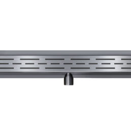 Wiesbaden Douchegoot met flens en rooster 100 x 7 cm gunmetal Wiesbaden Douchegoot met flens en rooster 100 x 7 cm gunmetal